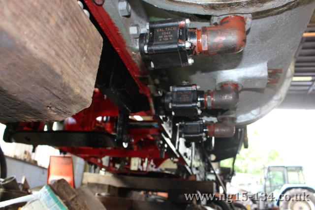 The left hand drain cocks secured and aligned into place. (photo: Laurence Armstrong)