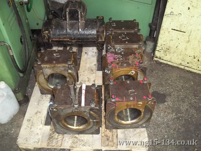The main axle boxes being worked on. (Photo: L. Armstrong)