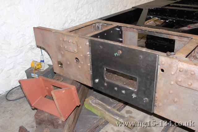 The tender rear drag-box repair. (Photo: Laurence Armstrong)