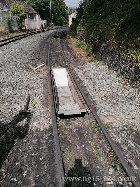 The ash pit liner after being assembled and fitted in the yard. (Photo: Laurence Armstrong)