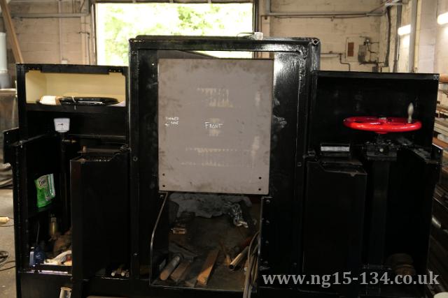 The new coal door fitted. (Photo: Laurence Armstrong)