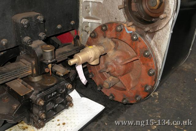 The cylinder pressure relief valve fitted the the LHS. (Photo: Laurence Armstrong)