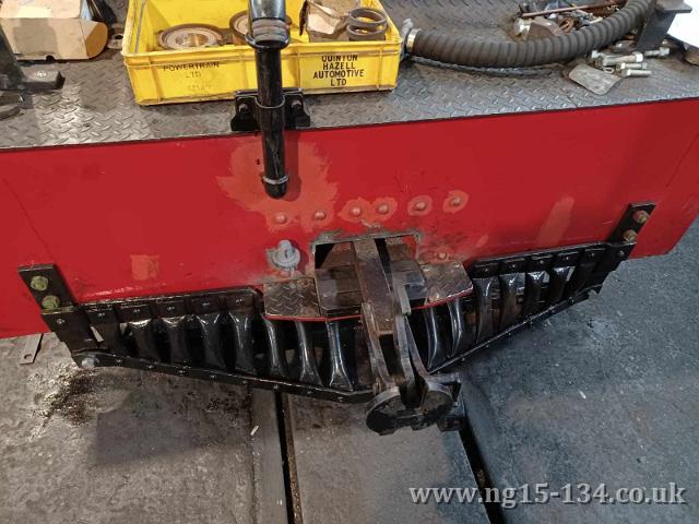 Chequer plate added to the coupling support. (Photo: Andrew Cole)