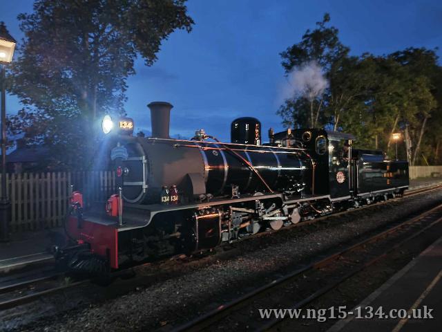 Heading back to the loco shed on the Friday evening (Photo: David Oates)
