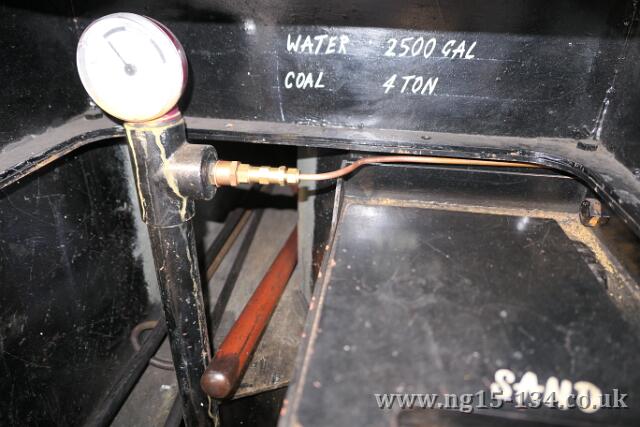 The water gauge column breather pipe. (Photo: Laurence Armstrong)