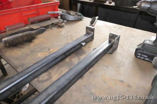 The hinge post for the new cab doors (Photo: Laurence Armstrong)